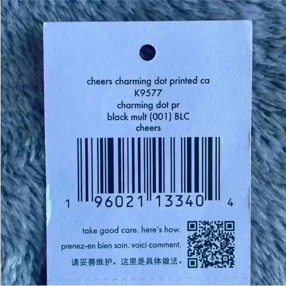 Kate Spade Cheers Boxed Cardholder And Keyfob Set in Black/White NWT - Picture 5 of 5